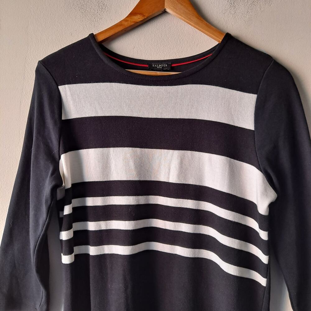 Talbots Colorblock 3/4 Sleeve Mini Shift Dress Bl… - image 5